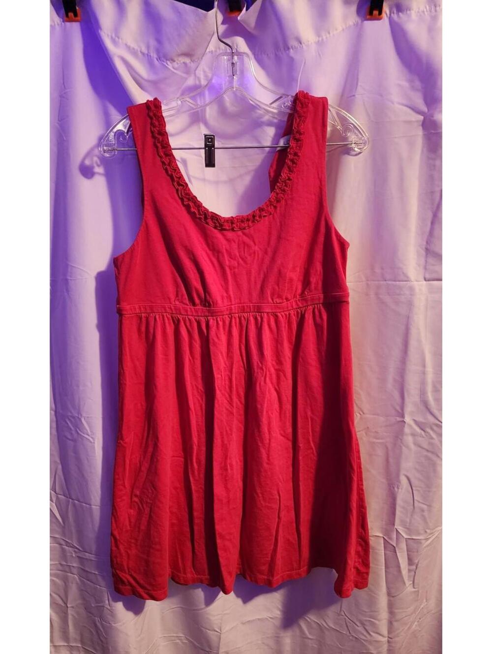 Anne Taylor Loft Women's Hot Pink Casual Sleeveless Dress. Size Large